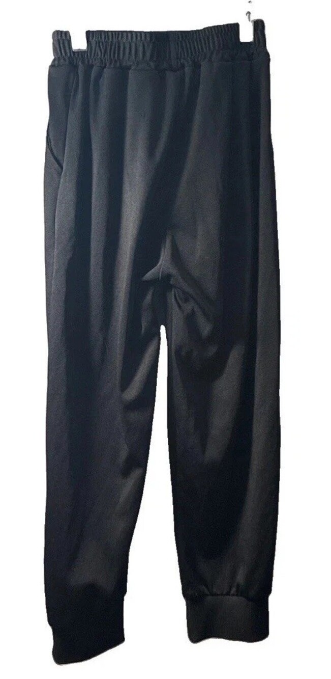 black athletic jogger pants